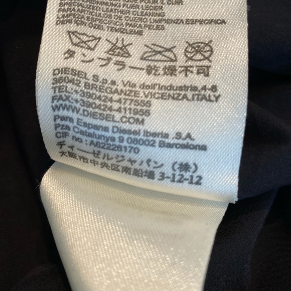 Diesel contrast lamb leather cocktail dress - Picture 7 of 9